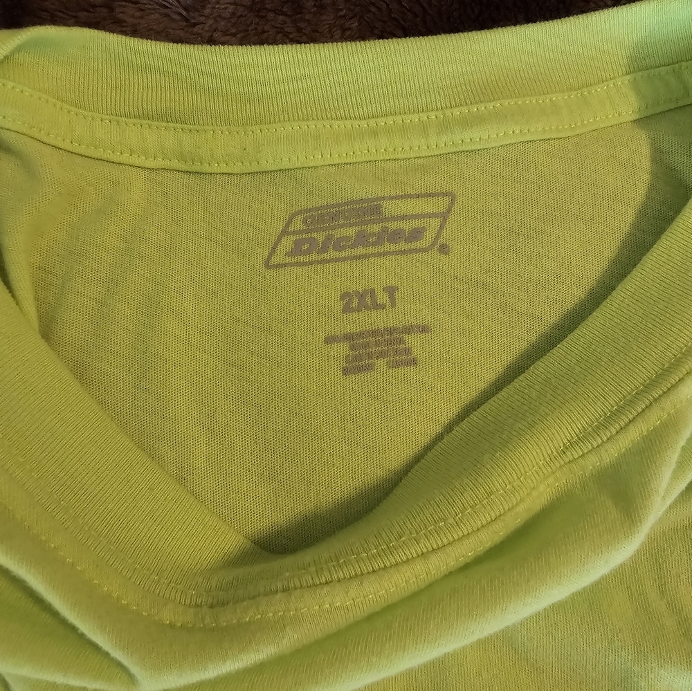 Dickies Yellow Work T-Shirts 2XLT - Picture 5 of 6